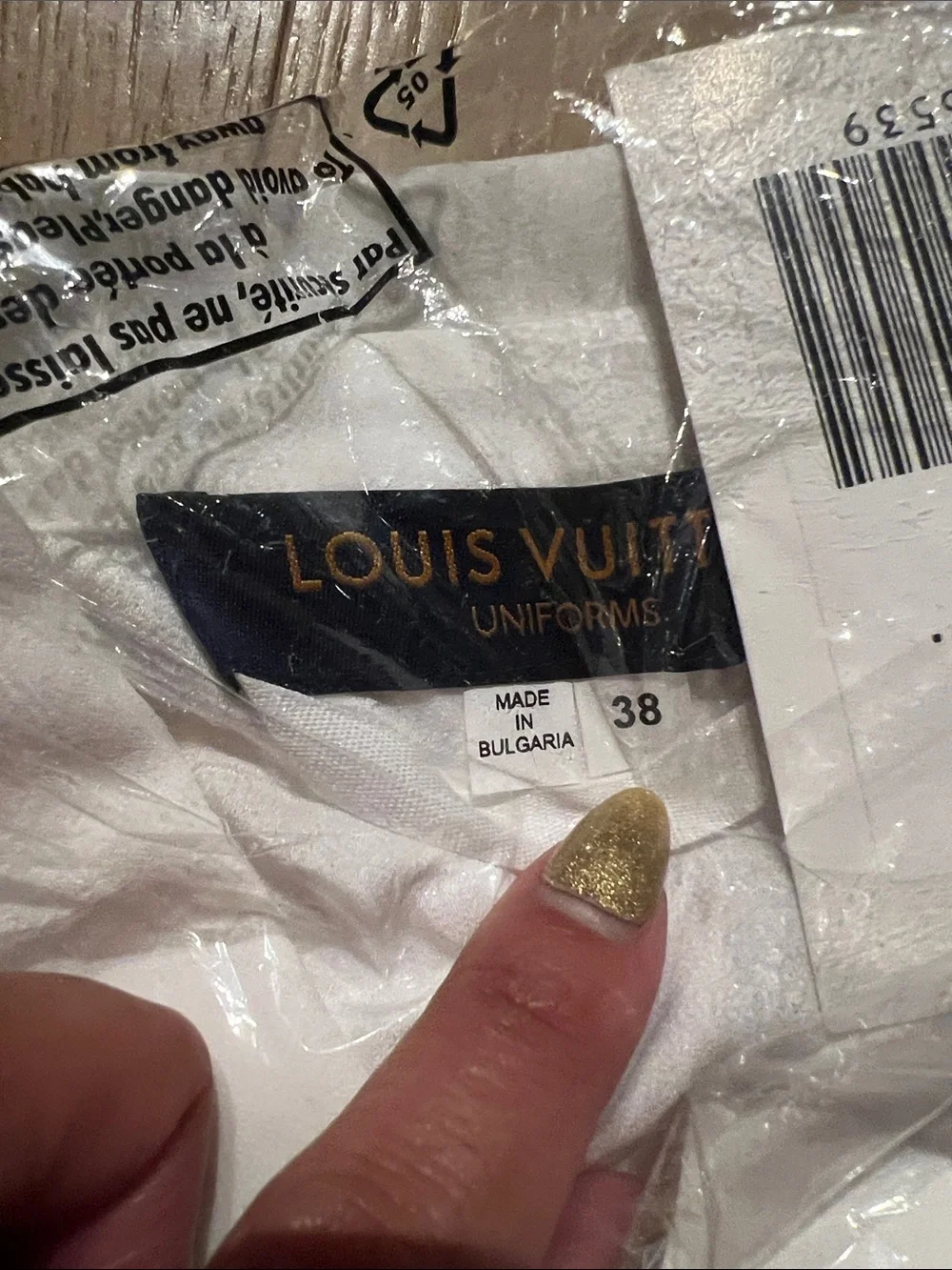 White Louis Vuitton top